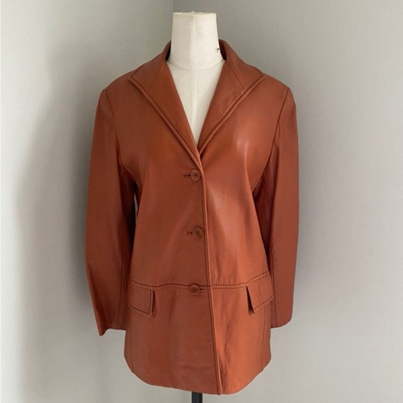 Lafayette 148 New York Jackets & Blazers - Lafayette 148 Brown Genuine Leather Jacket